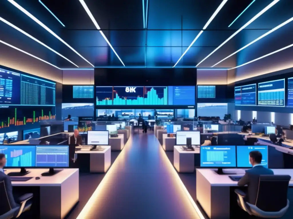 Piso de comercio de commodities moderno y futurista Piso de comercio de commodities: Futurista, dinámico y transparente - Inversiones en commodities y planificación fiscal
