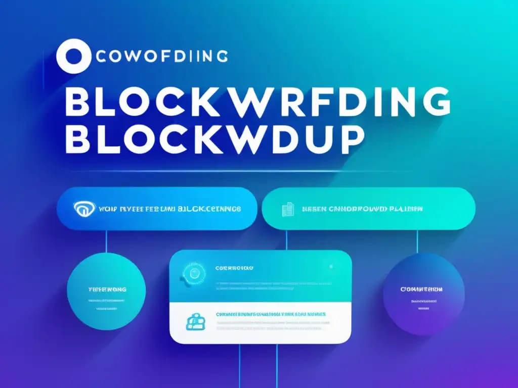 Plataforma de crowdfunding blockchain Plataforma de crowdfunding blockchain con interfaz moderna y elegante