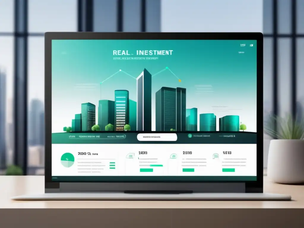 Plataforma inmobiliaria digital moderna Plataforma inmobiliaria digital con EREITs