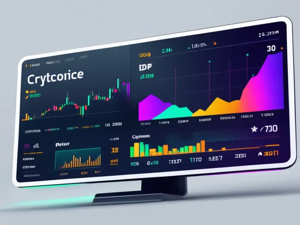 Plataforma cripto moderna Plataforma exchange criptomonedas: diseño moderno, gráficos, datos en tiempo real, intuitiva