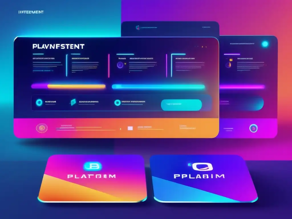 Tres plataformas de inversión futuristas Plataformas de inversión 2023: 3 interfaces futuristas e intuitivas, vibrantes colores y gráficos atractivos
