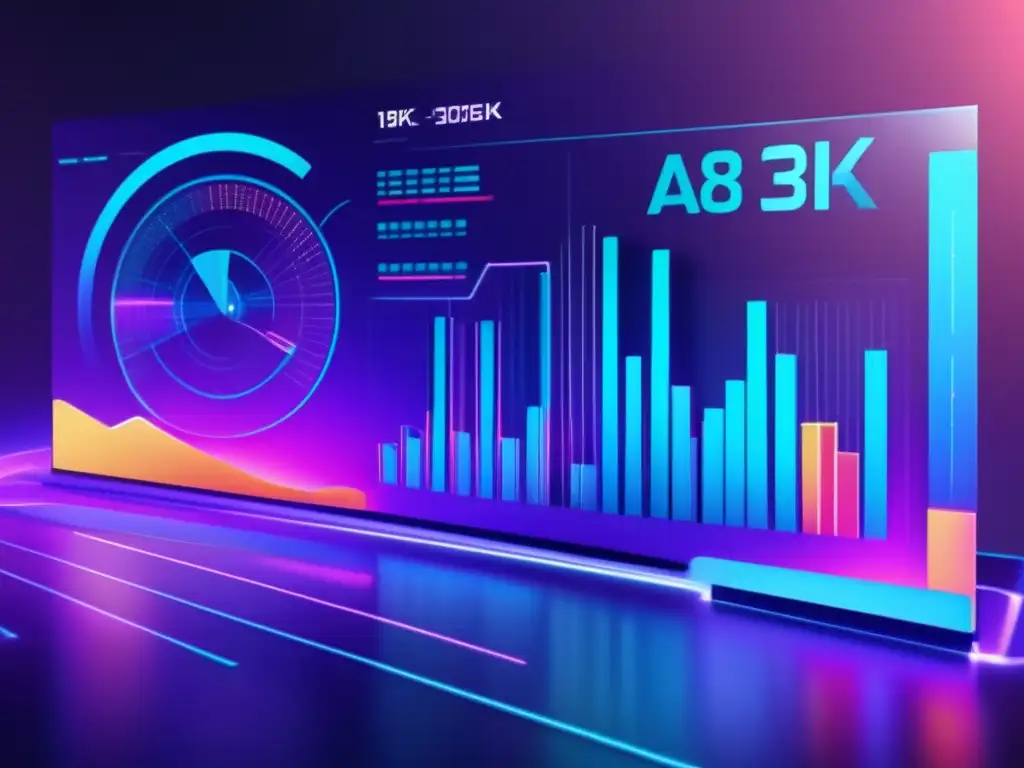 Interfaz de inversión moderna y sofisticada Plataformas inversión modernas éxito: imagen 8k con interfaz futurista y datos en tiempo real