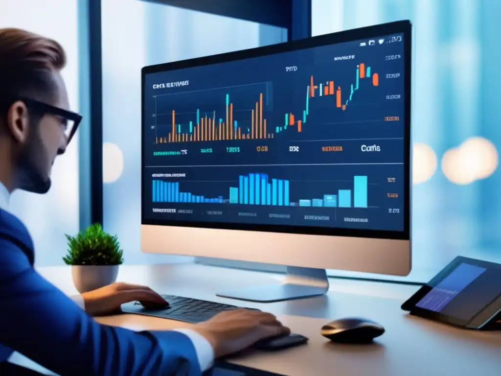 Plataforma financiera moderna y elegante Plataformas tradicionales de inversión en una interfaz moderna y elegante