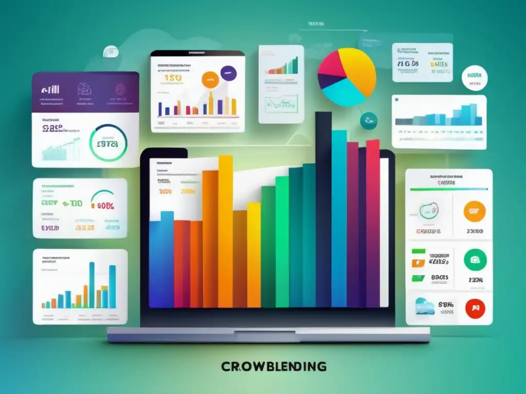 Portafolio financiero diversificado Diversificación portafolio crowdlending con gráficos y análisis de riesgo de diferentes plataformas de inversión