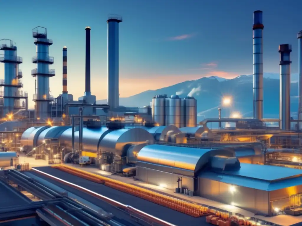 Industria del zinc: Innovación y crecimiento Potencial inversión en zinc: imagen moderna de aplicaciones industriales con maquinaria y trabajadores en equipo de protección