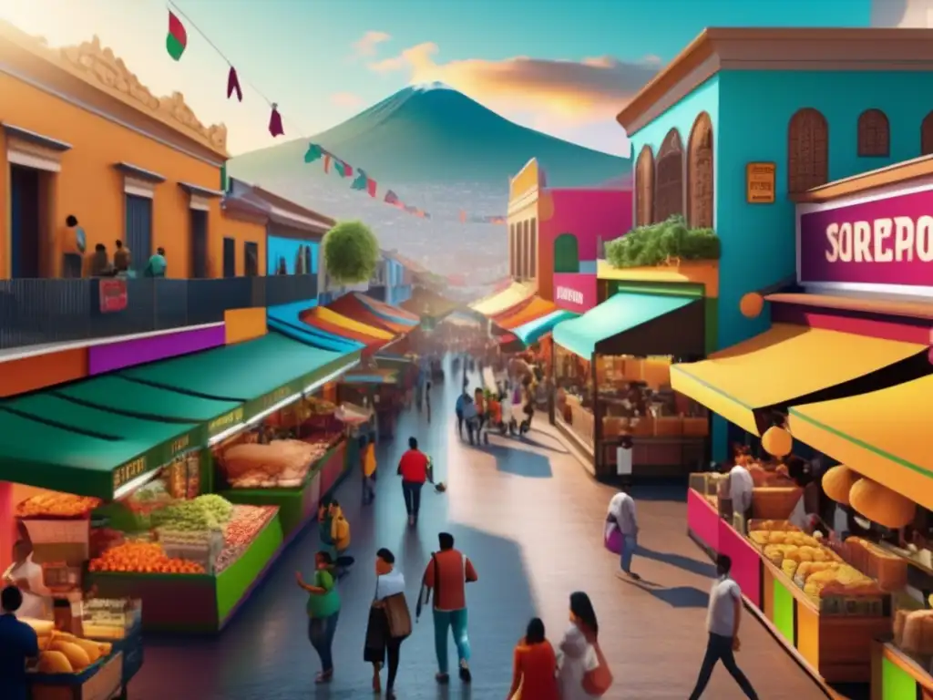 Mercado vibrante en ciudad latinoamericana Potencial inversor del ecommerce en América Latina