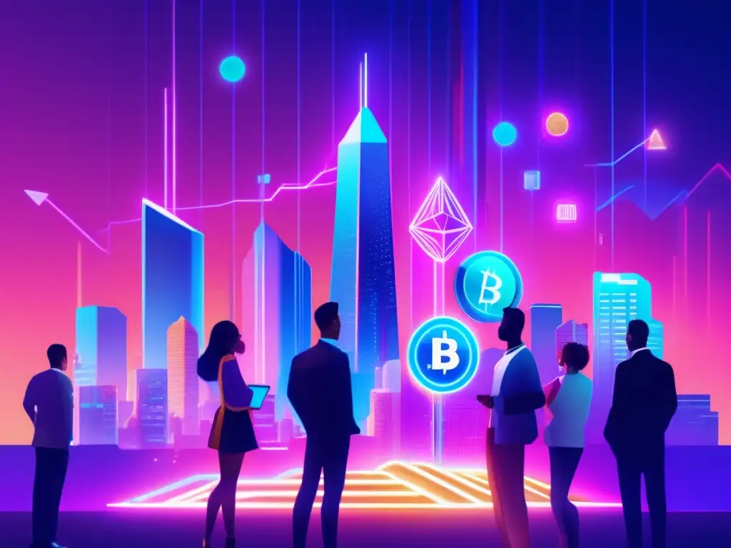 Ciudad futurista de criptomonedas Potencial técnico de las Altcoins en la ciudad futurista de criptomonedas