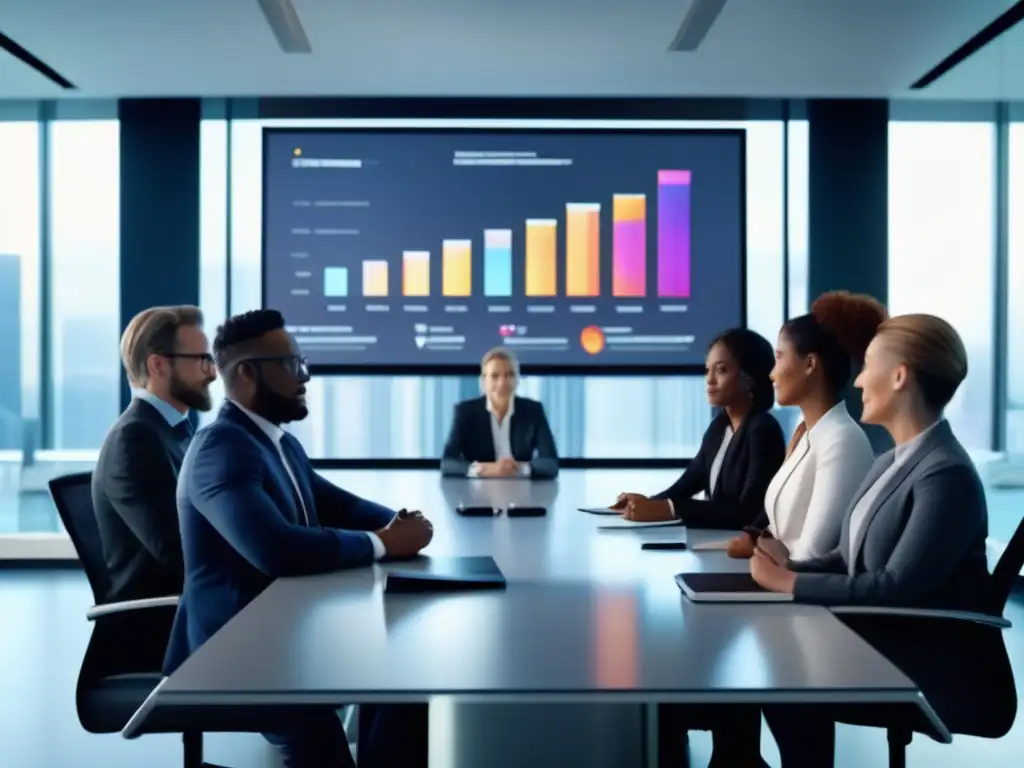 Profesionales analizando fondos mutuos Profesionales diversificados analizando fondos mutuos