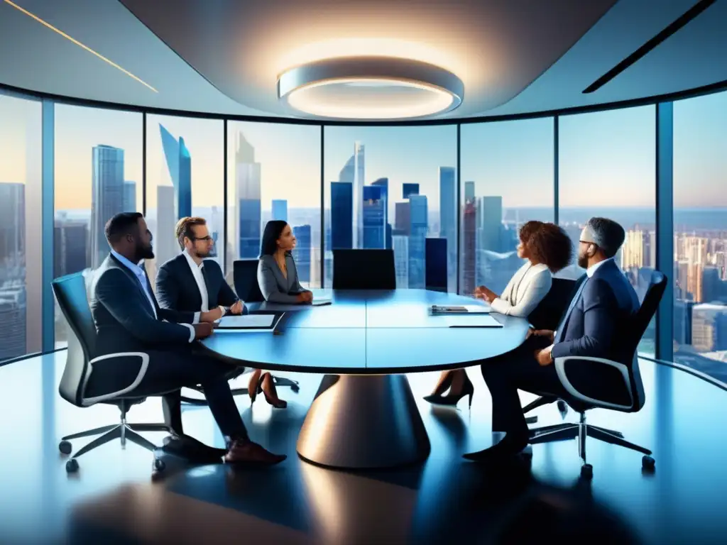 Profesionales discutiendo en sala de juntas Profesionales discutiendo impacto de la inflación en la fiscalidad de la inversión