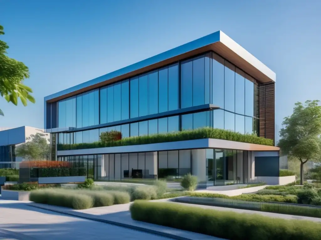 Moderno edificio comercial con diseño arquitectónico elegante Propiedad comercial moderna con diseño arquitectónico elegante - Estrategias de venta de propiedades comerciales