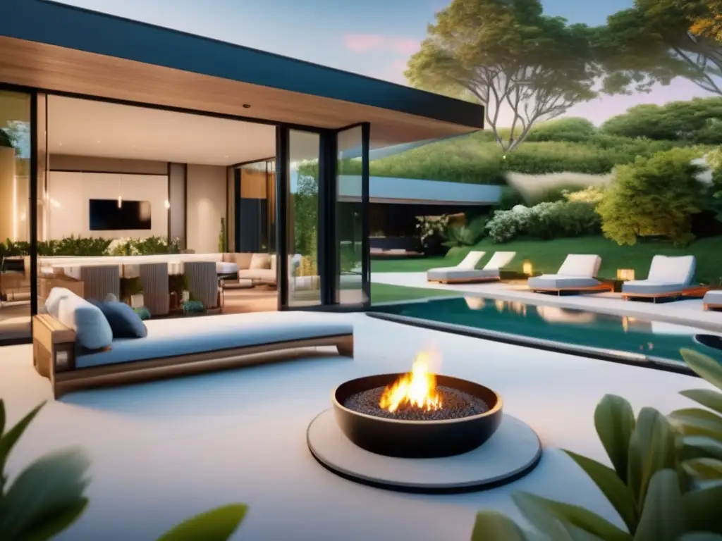 Hermosa propiedad vacacional en entorno pintoresco Propiedad vacacional 8K: arquitectura moderna, luz natural, patio amplio, reglas inversión (110 caracteres)