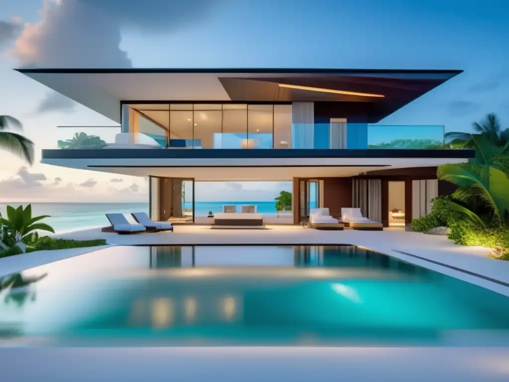 Villa de lujo en la playa Propiedad vacacional de ensueño para inversión principiantes