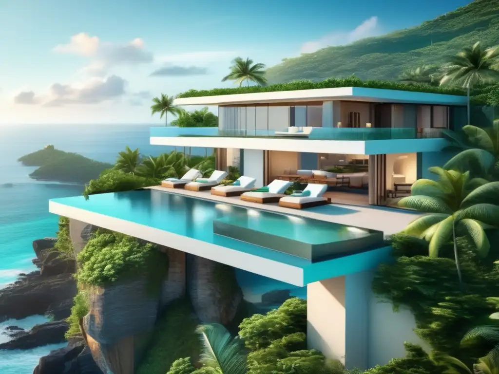 Villa de lujo con vistas al mar Propiedad vacacional exclusiva con vista panorámica al mar: inversión rentable