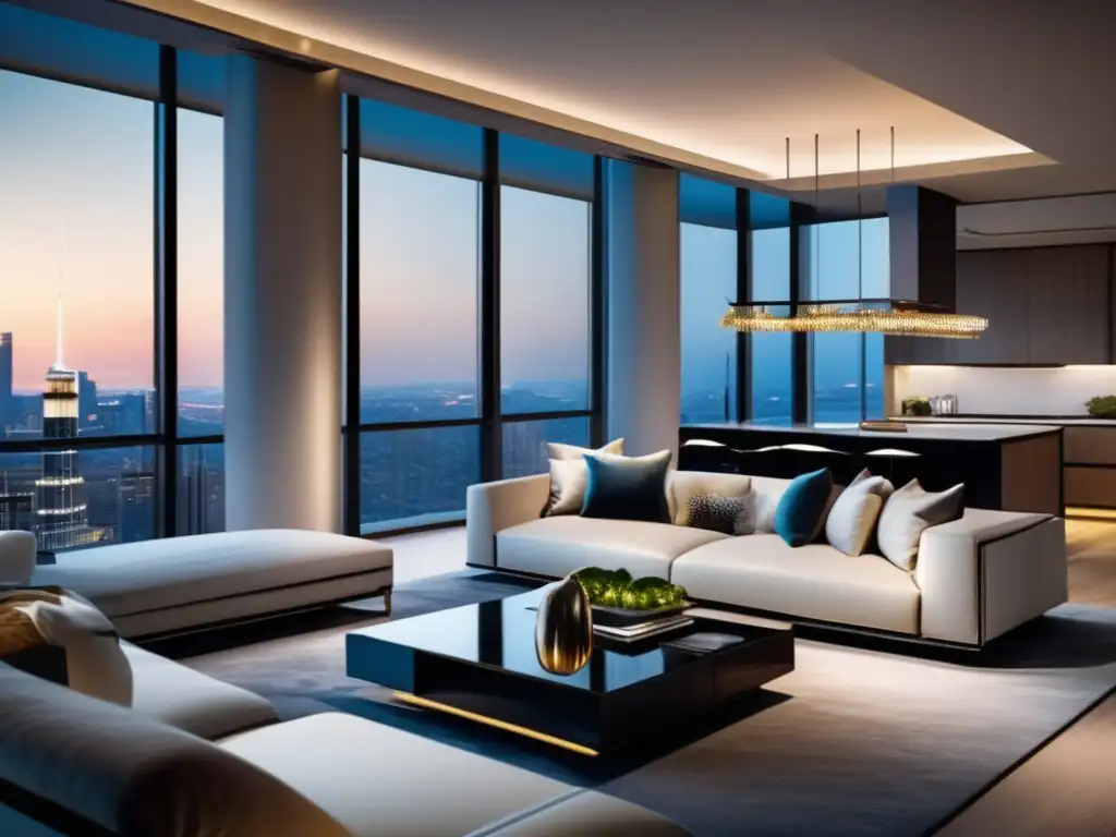 Lujoso penthouse de lujo con vistas panorámicas Inversión en propiedades de lujo: Penthouse moderno, lujoso y ultradetallado con increíbles vistas panorámicas de la ciudad