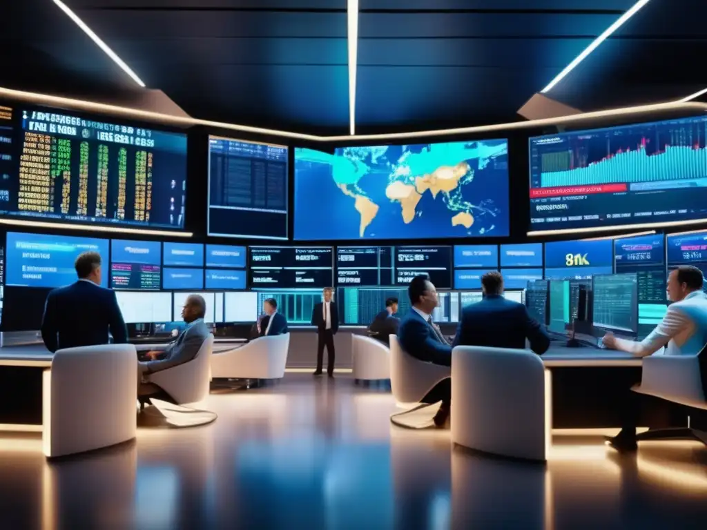 Mercado financiero: emoción y sofisticación Psicología de mercado: emociones e inversión en una imagen 8k ultra detallada