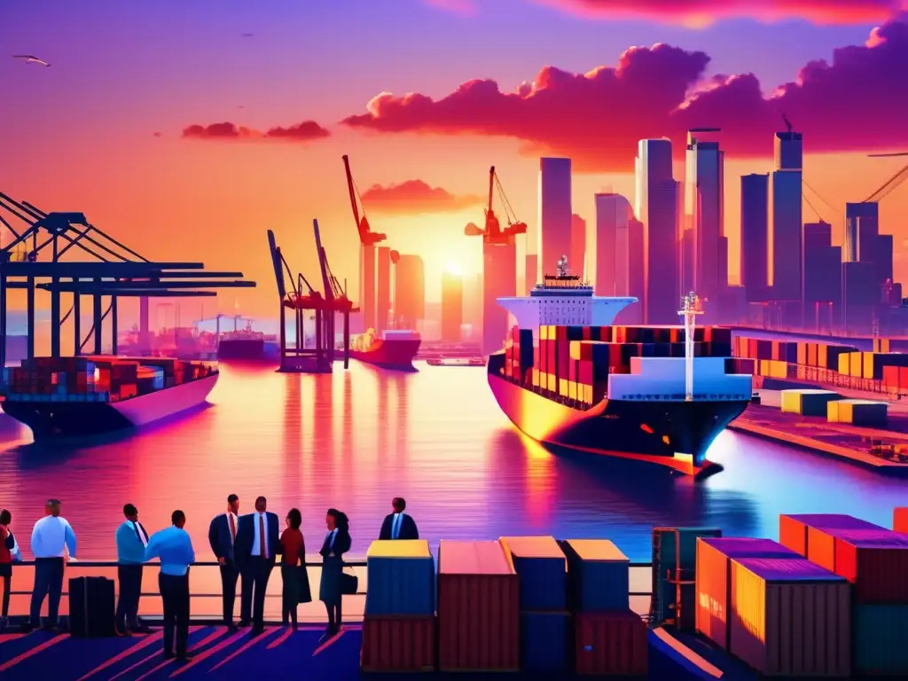 Puerto de comercio internacional: impacto de las guerras comerciales Puerto comercial internacional con impacto de las Guerras Comerciales en la Inversión Internacional