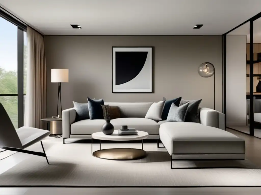 Sala de estar moderna y renovada con estilo Reformas inteligentes para aumentar valor propiedad - Living room renovado, moderno y elegante con amplias ventanas y mobiliario contemporáneo