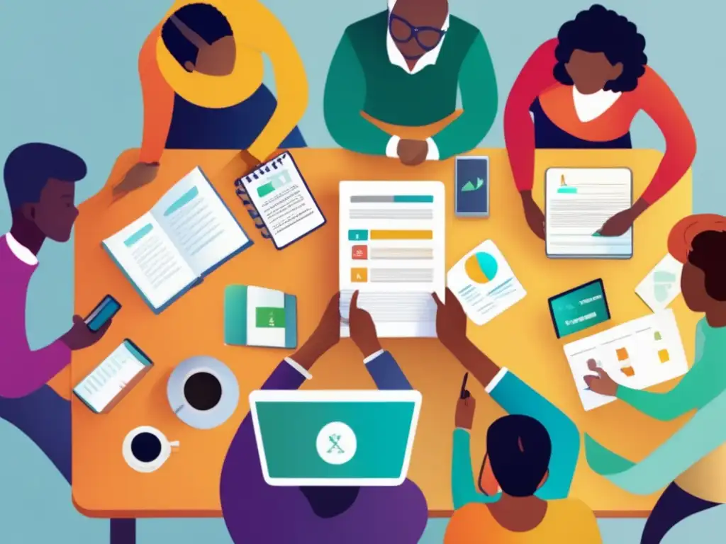 Reunión diversa y productiva de planificación financiera Reunión diversa sobre Plan financiero personalizado para metas