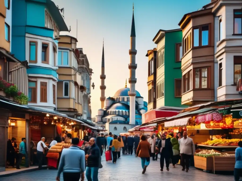 Vibrante calle de Estambul, reflejo de la diversidad y energía de la ciudad Inversión en Turquía: Riesgos y Oportunidades