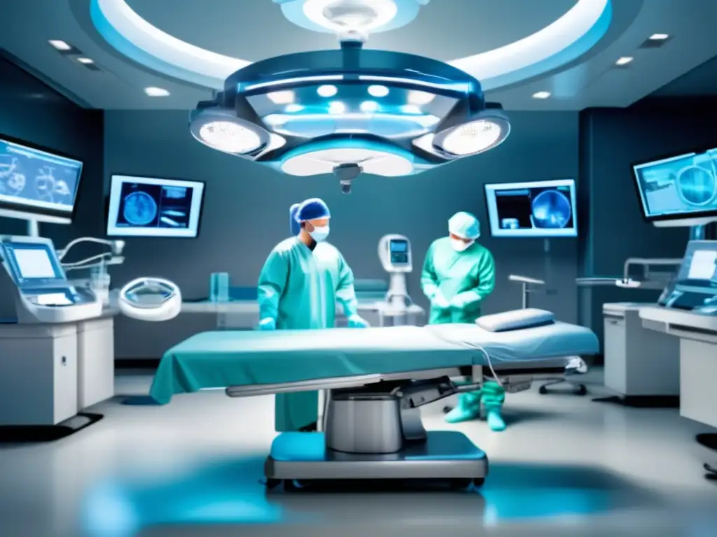 Quirófano moderno con tecnología avanzada Sala de operaciones moderna con tecnología médica avanzada y cirugía de precisión - Acciones dispositivos médicos rentables
