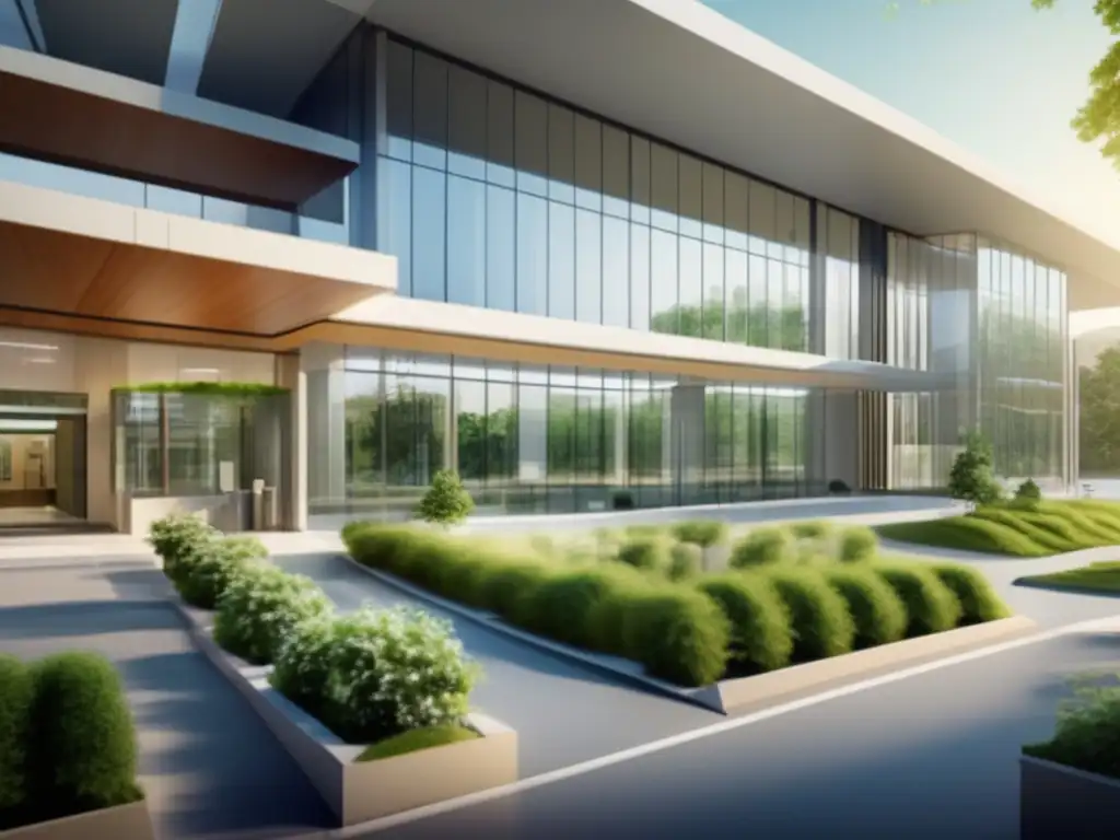 Hospital moderno y acogedor con tecnología avanzada Invertir en el sector salud: hospital moderno con tecnología avanzada y ambiente sereno