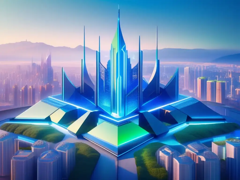 Futurista fortaleza digital de 8k Inversión en seguridad cibernética rentable: Futurista fortaleza digital 8k, protección impenetrable, ciudad segura