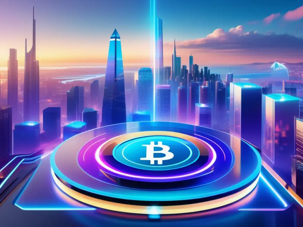 Futuro digital asegurado con criptomonedas Seguro criptomonedas: plataforma futurista, seguridad y confianza