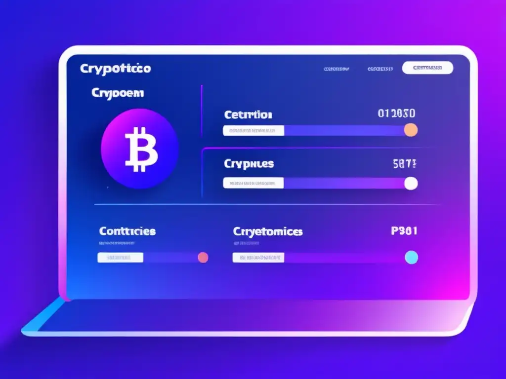Interfaz moderna para gestión de criptomonedas Software integrado para criptomonedas: una interfaz moderna y elegante para gestionar tus inversiones digitales