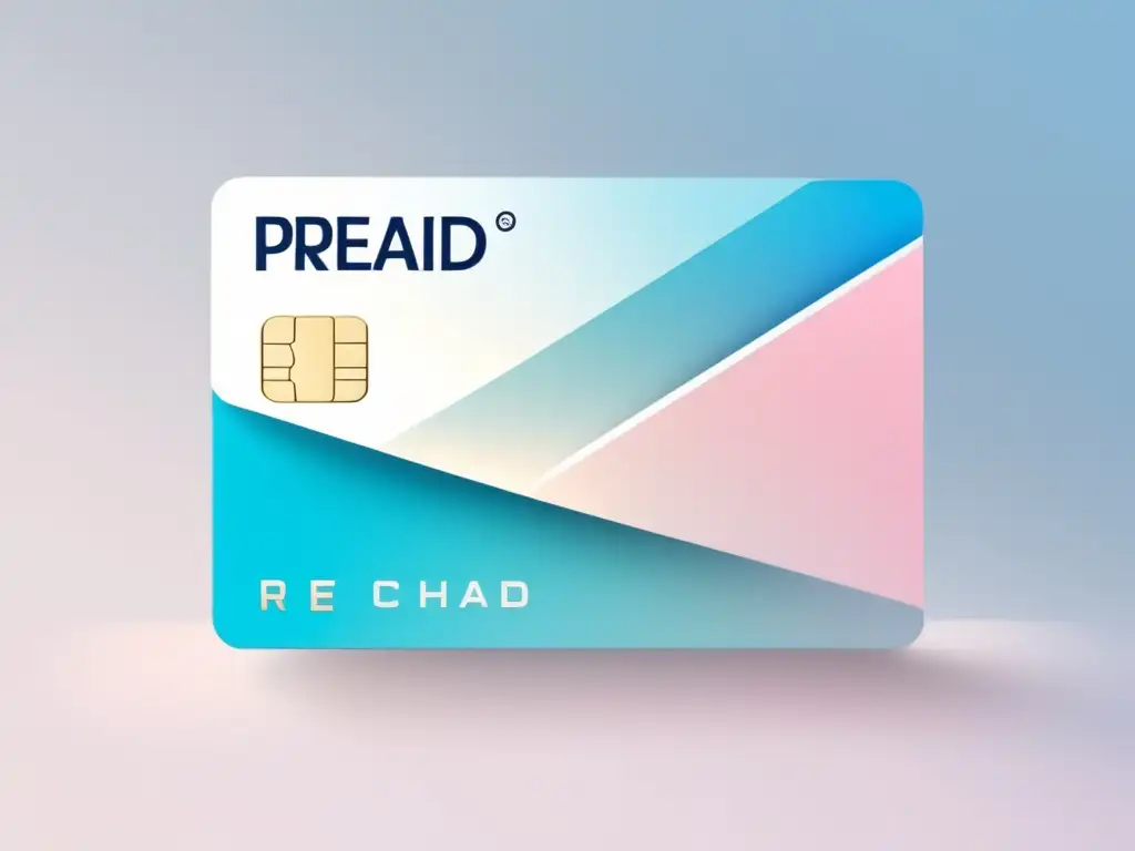 Tarjeta prepago moderna y elegante Tarjeta prepagada moderna, elegante y segura con chip, holograma y detalles plateados