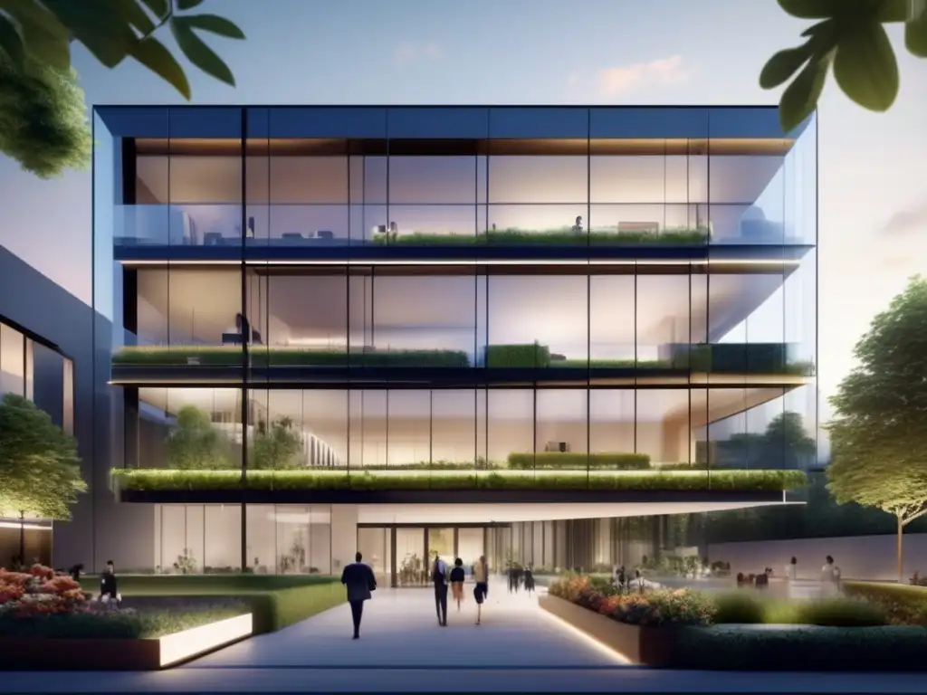 Edificio comercial moderno y vibrante Técnicas de flipping inmobiliario rentables en moderno desarrollo comercial