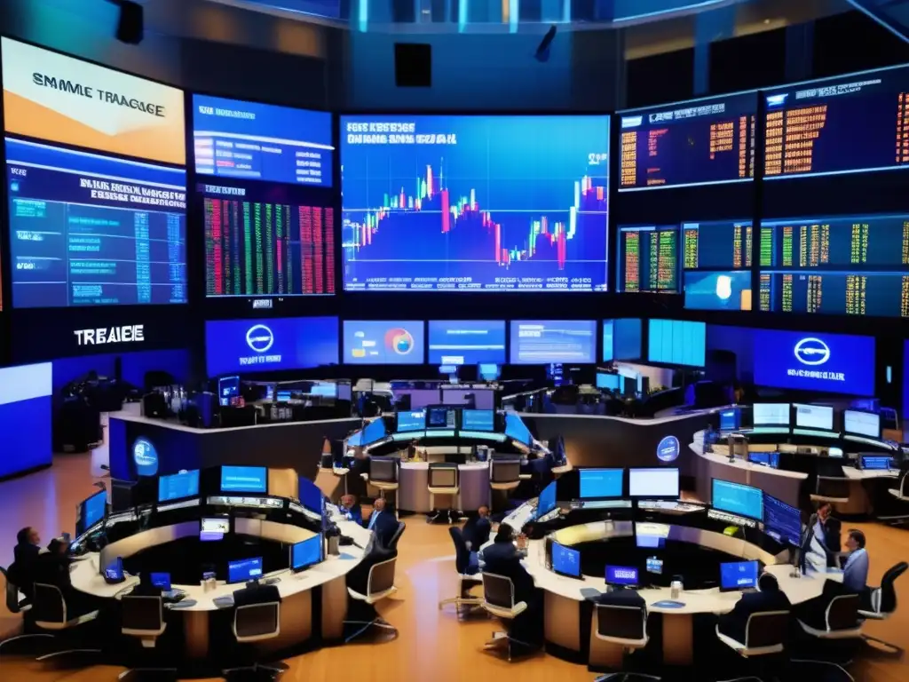 Traders analizan burbuja en la bolsa Traders en bolsa identificando burbujas y tomando decisiones
