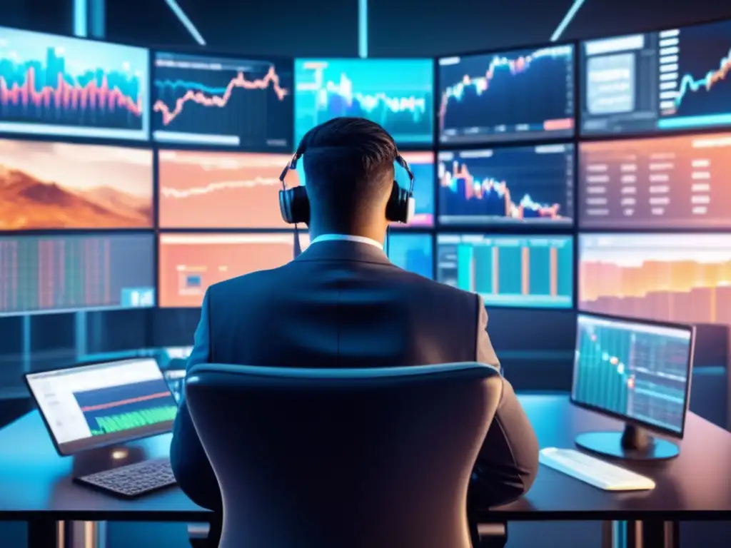 Trading algorítmico: poder y sofisticación Trading algorítmico democratizando finanzas en una imagen de 8k que captura la esencia del impacto global de este tipo de trading