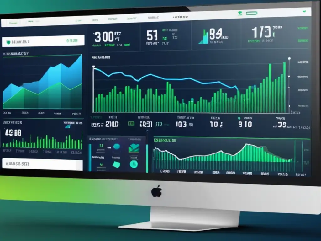 Plataforma de trading moderna y sofisticada Trading algorítmico en plataformas financieras: interfaz moderna y sofisticada con gráficos, datos en tiempo real y indicadores personalizables