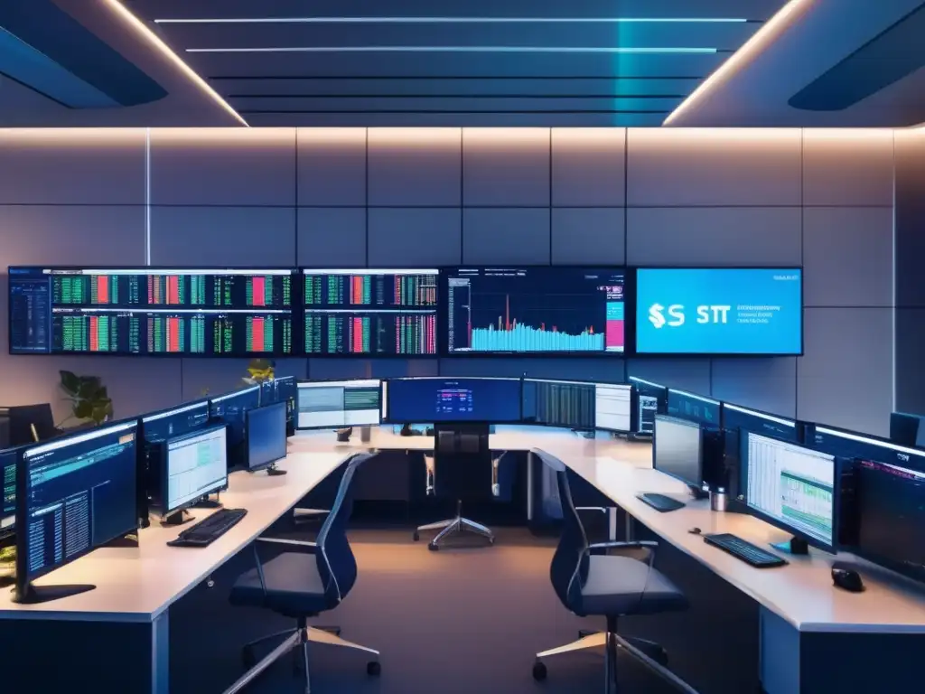 Trading floor moderno y eficiente Trading algorítmico: Ventajas y sofisticación en plataformas financieras