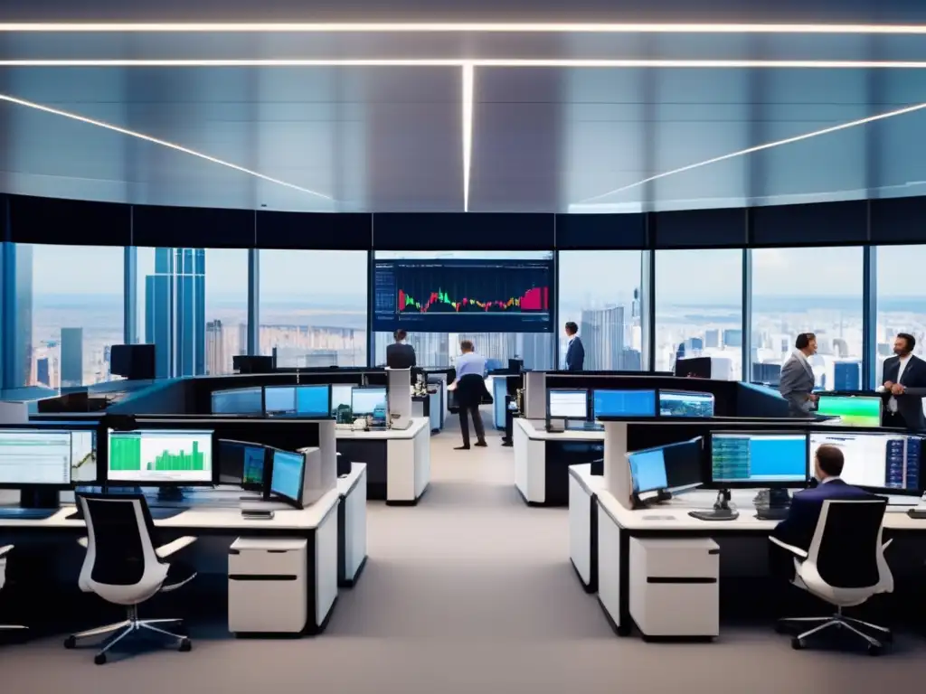 Trading floor moderno y activo Trading floor con ventajas competitivas de Plus500