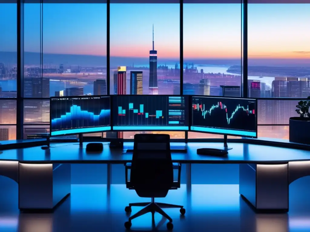 Trading room con indicador ADX Trading room con indicador ADX: moderna, vibrante y profesional