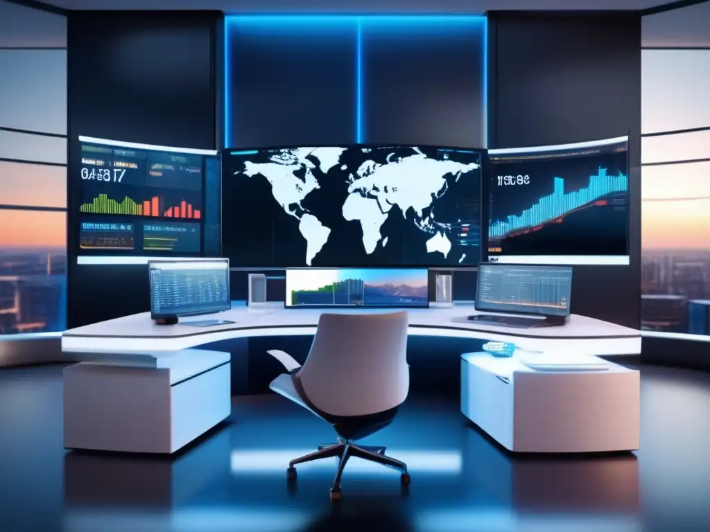 Escritorio de trading moderno Trading desk ultradetallado con mejores plataformas para Margin Trading