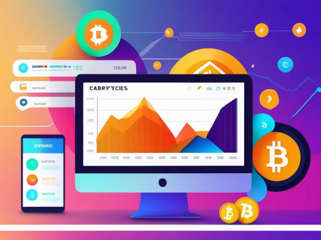 Interfaz de estaca de criptomonedas dinámica y moderna Ventajas y desventajas staking criptomonedas: interfaz profesional, gráficos informativos, opciones interactivas