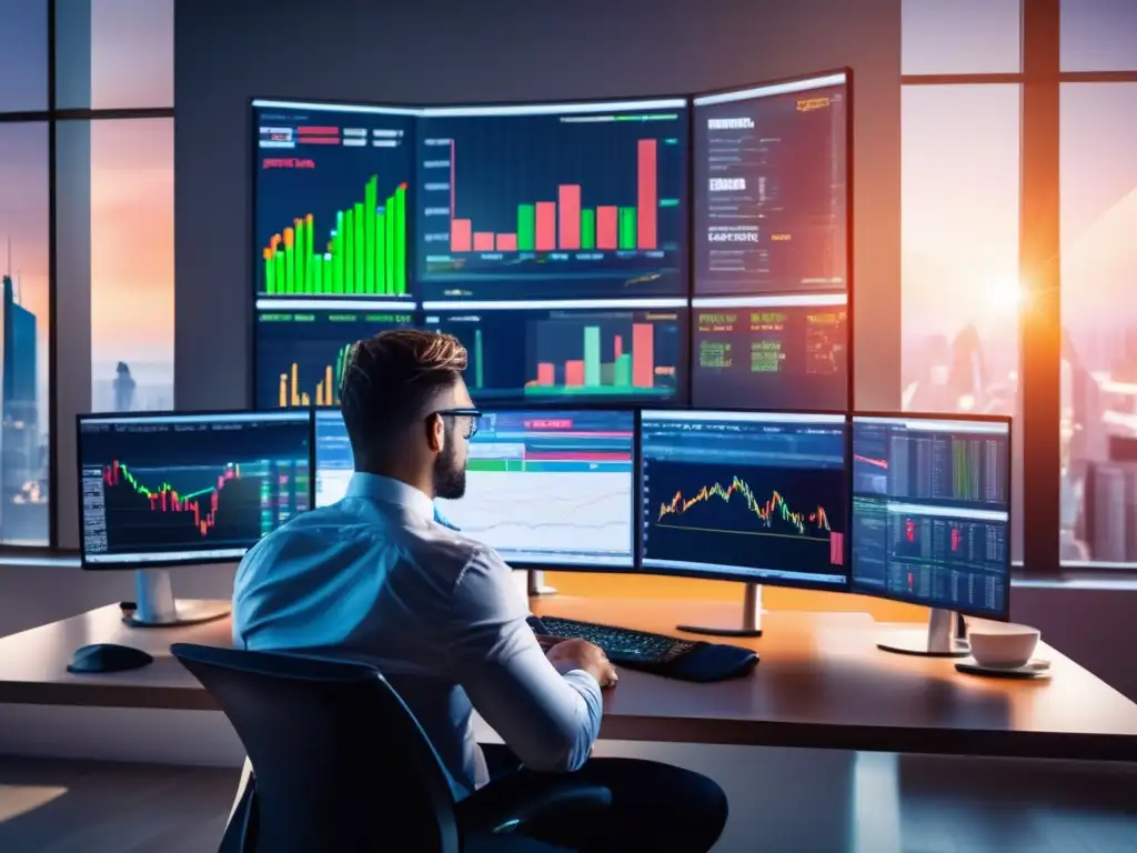 Trader profesional con plataforma IQ Option Ventajas de IQ Option para opciones binarias