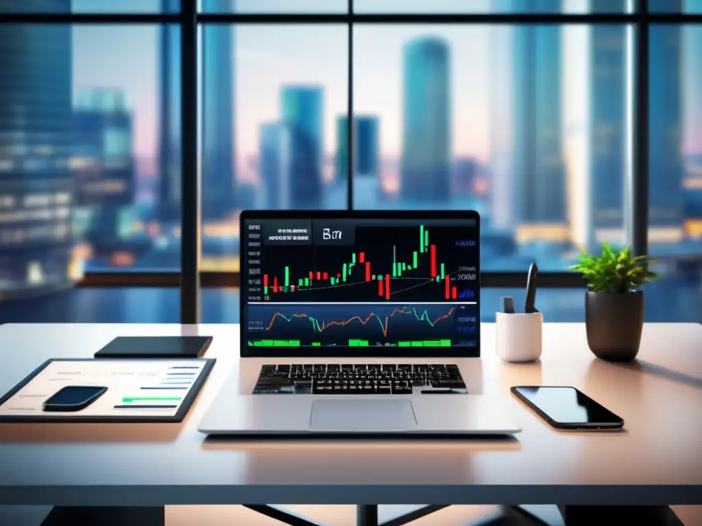Trading desk moderno y sofisticado Ventajas IQ Option: trading profesional, moderno y móvil